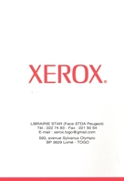 XEROX, Distributeur Exclusif : STAR LIBRAIRIE